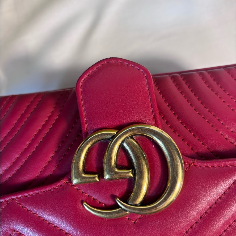Gucci mini Flap Marmont Red - Picture 12 of 16